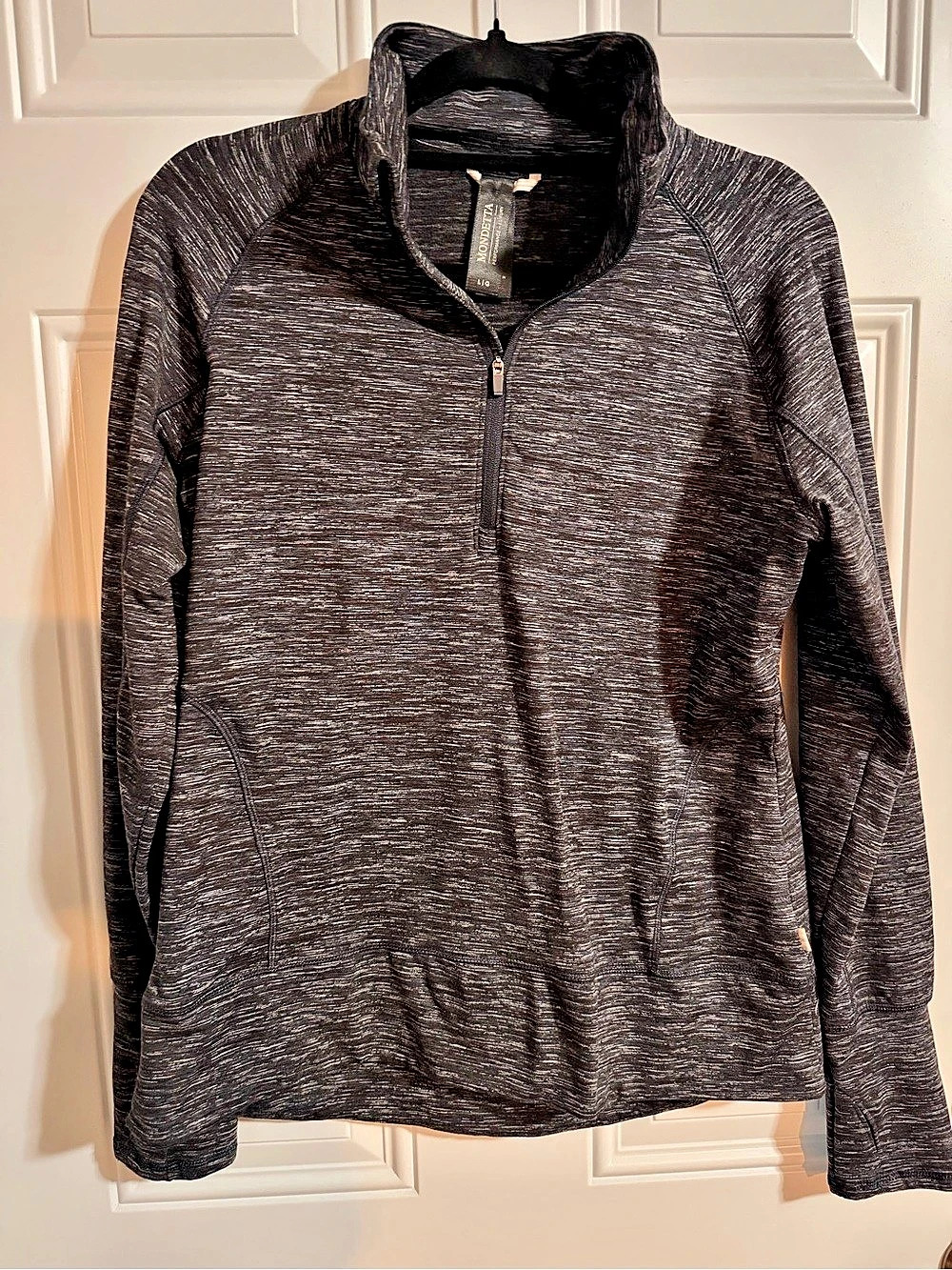 Mondetta Performance Luxury Space Dye Half Zip Pullover Large